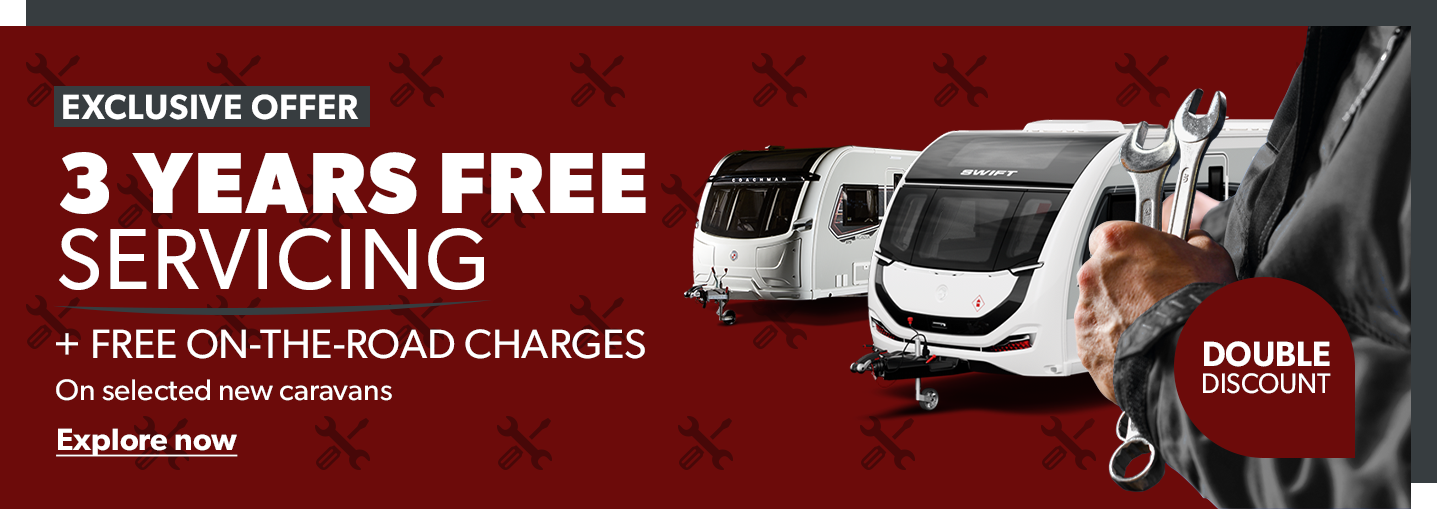 3 Years Free Servicing Offer banner