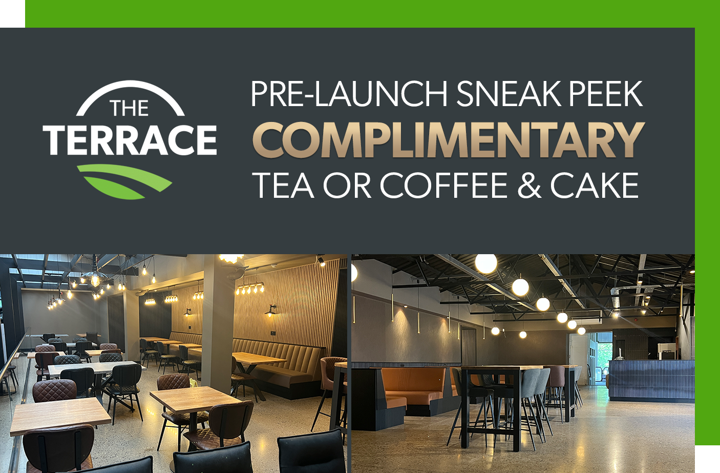 The Terrace is coming soon at Leisure World’s flagship store in Catterick! - EVENT ENDED