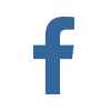facebook circular icon white
